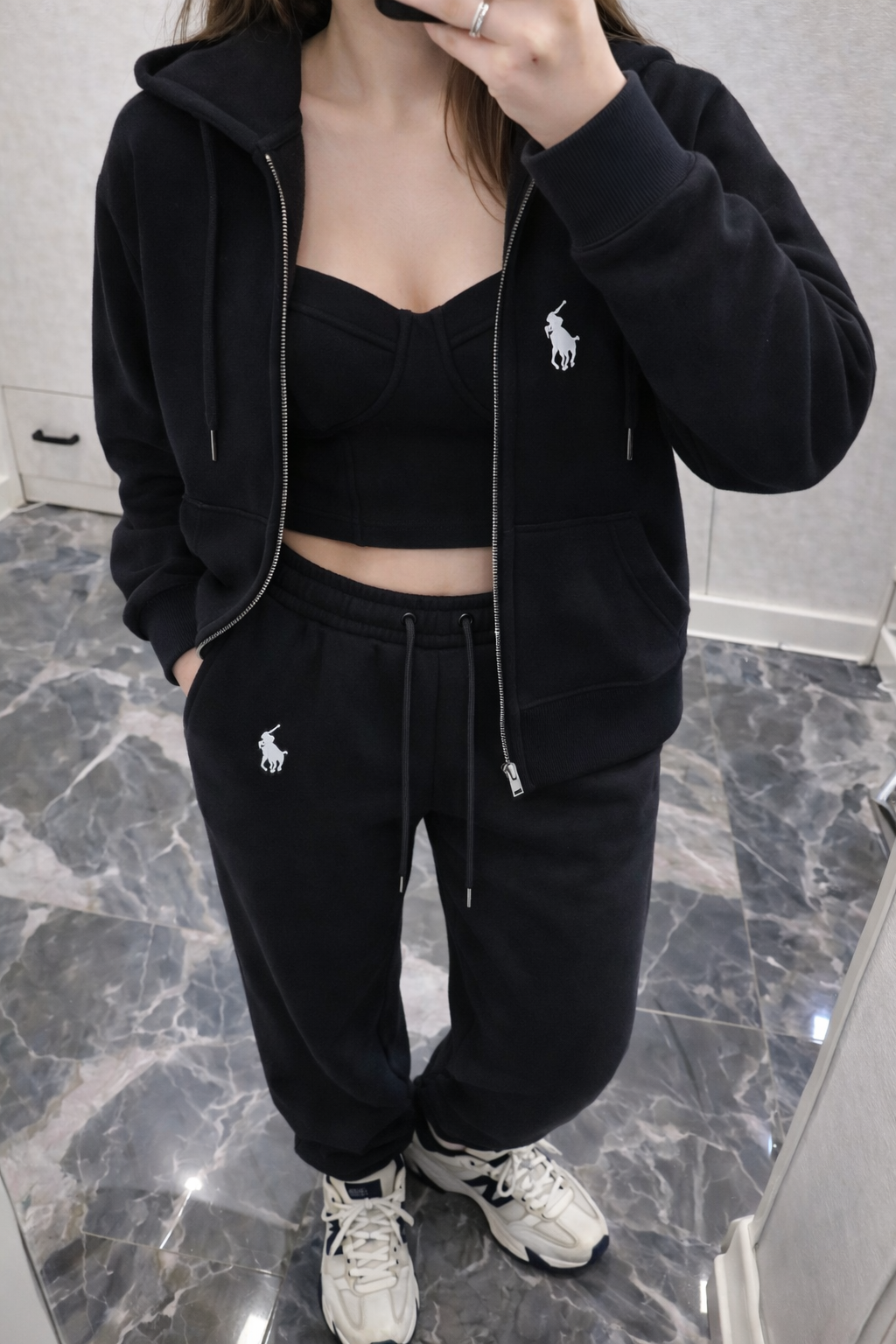 Polo 3'lü Set Siyah