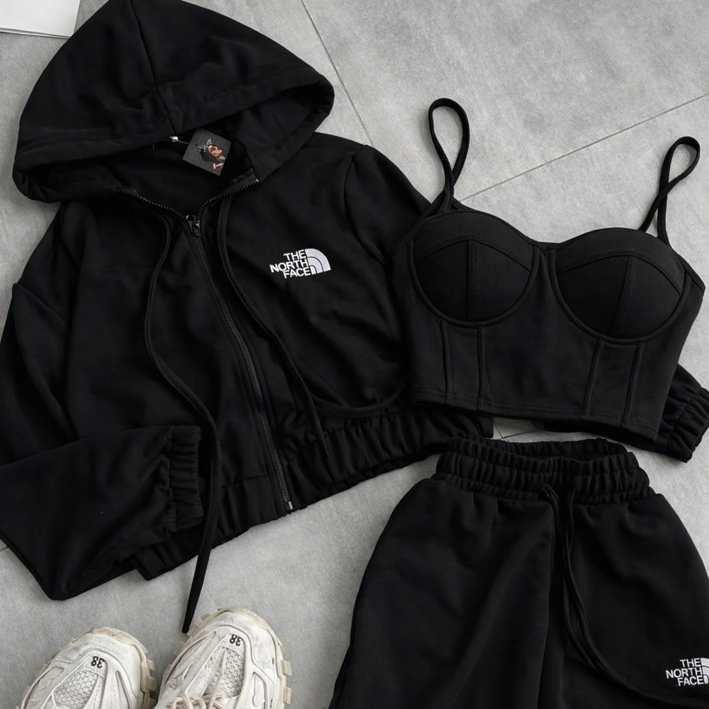 North 3'lü Set Siyah