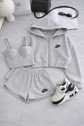 NK Şortlu 3'lü Set Gri
