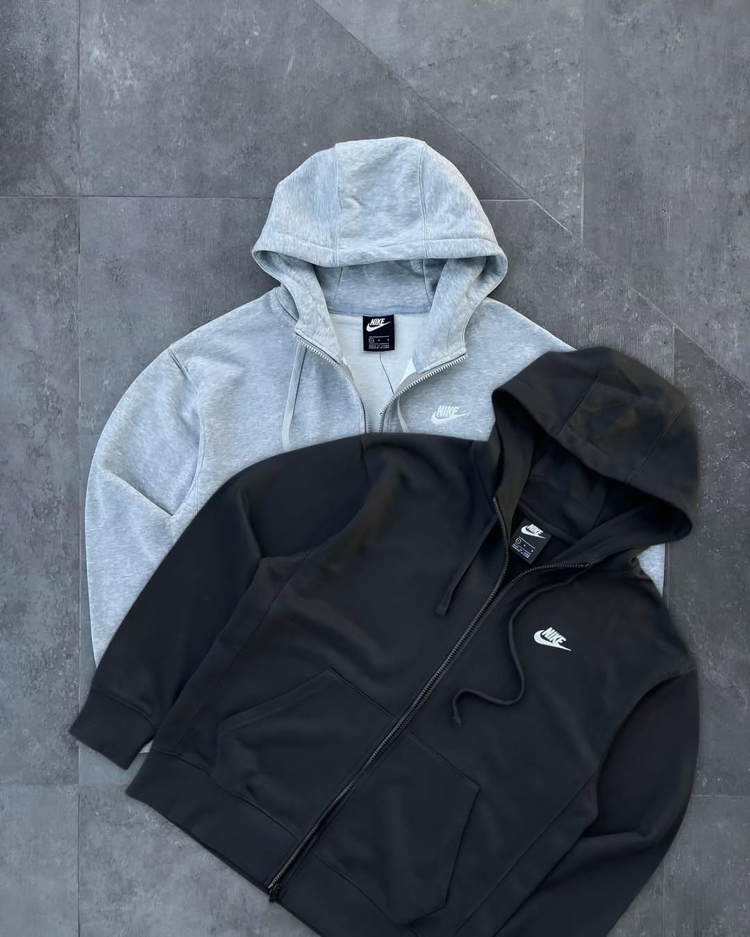Nike Zipper Hoodie Gri & Siyah 2 Adet