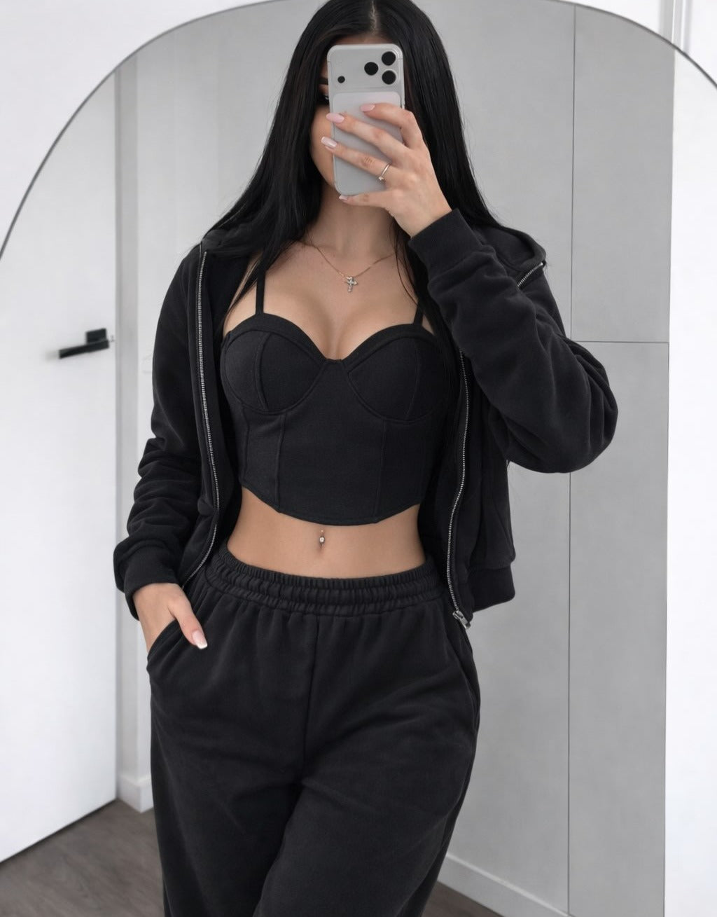 Düz 3'lü Set Siyah