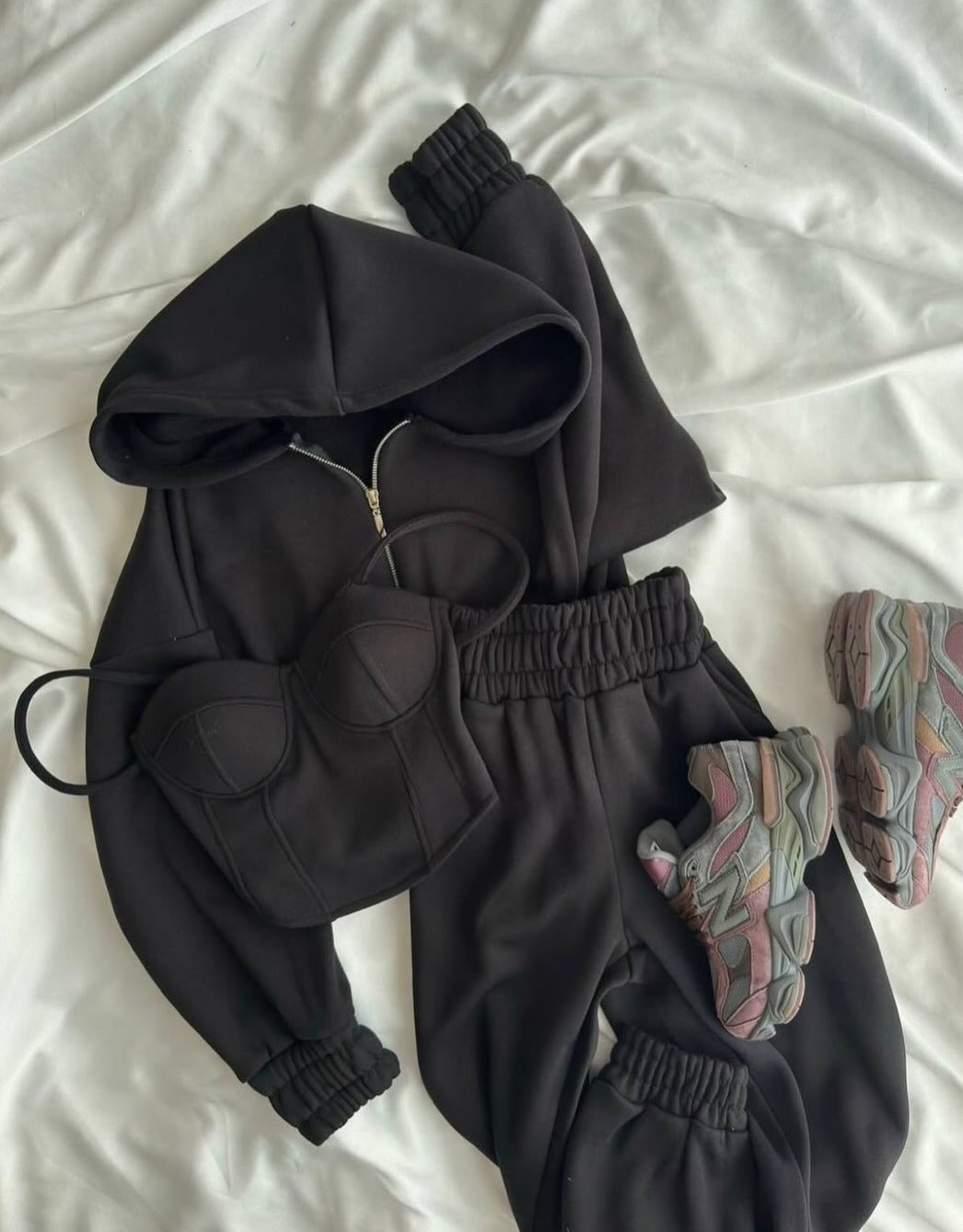 Düz 3'lü Set Siyah